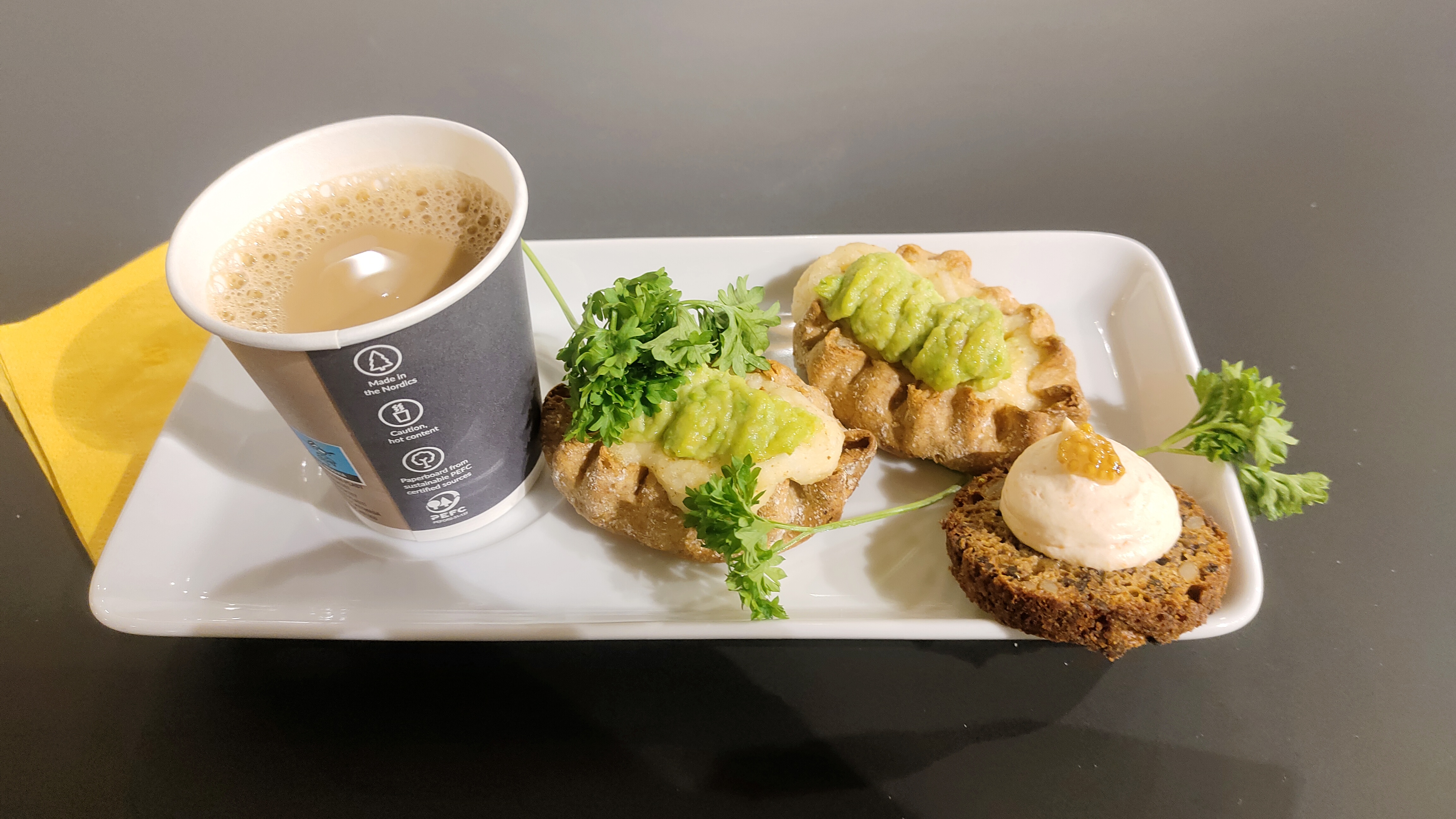 Canapés and coffee at UbiComp/ISWC 2025